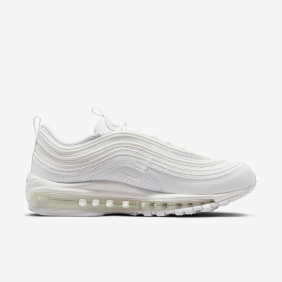 Size 4,5 GS) - Nike Air Max 97 Low White Metallic Silver - Picture 2 of 11